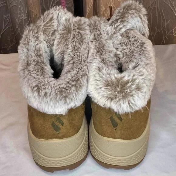 Skechers Brown Winter Boots Durable Comfort - Picture 4 of 6